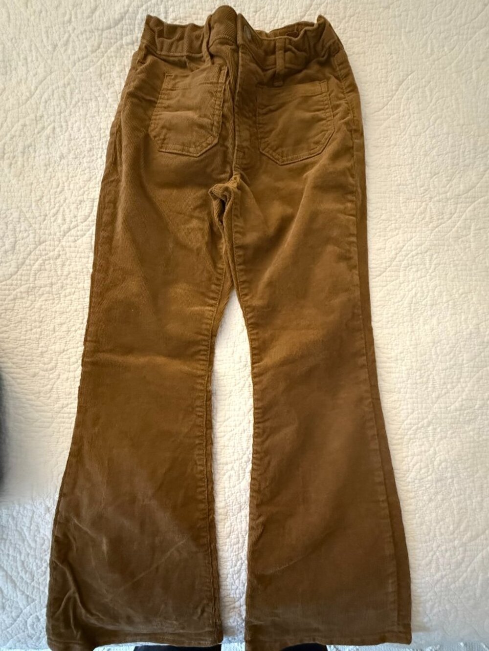 Gap girl brown 70's flare corduroy pants, size 10